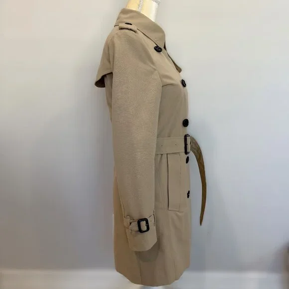 BURBERRY Harbourne Trench Coat Honey Size 2 - Picture 9 of 16